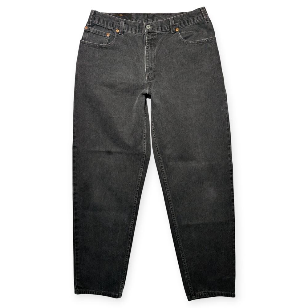 Vintage Levi’s 560 Black Jeans – Made‎ in USA – Loose Fit Tapered – 36x34